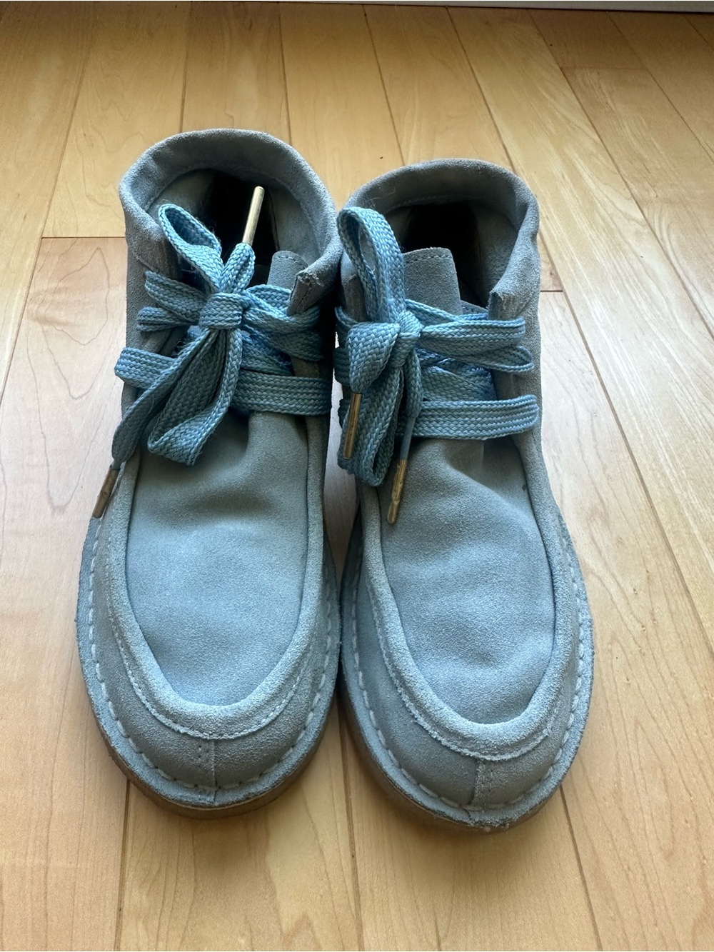 Free People Women’s Suede Chukka Ashton Boots in Light Blue